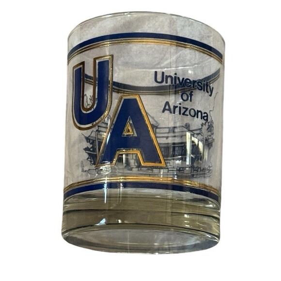 University Of Arizona Scotch Whiskey Barware Glass (1) Tucson Undergraduate - Picture 2 of 9